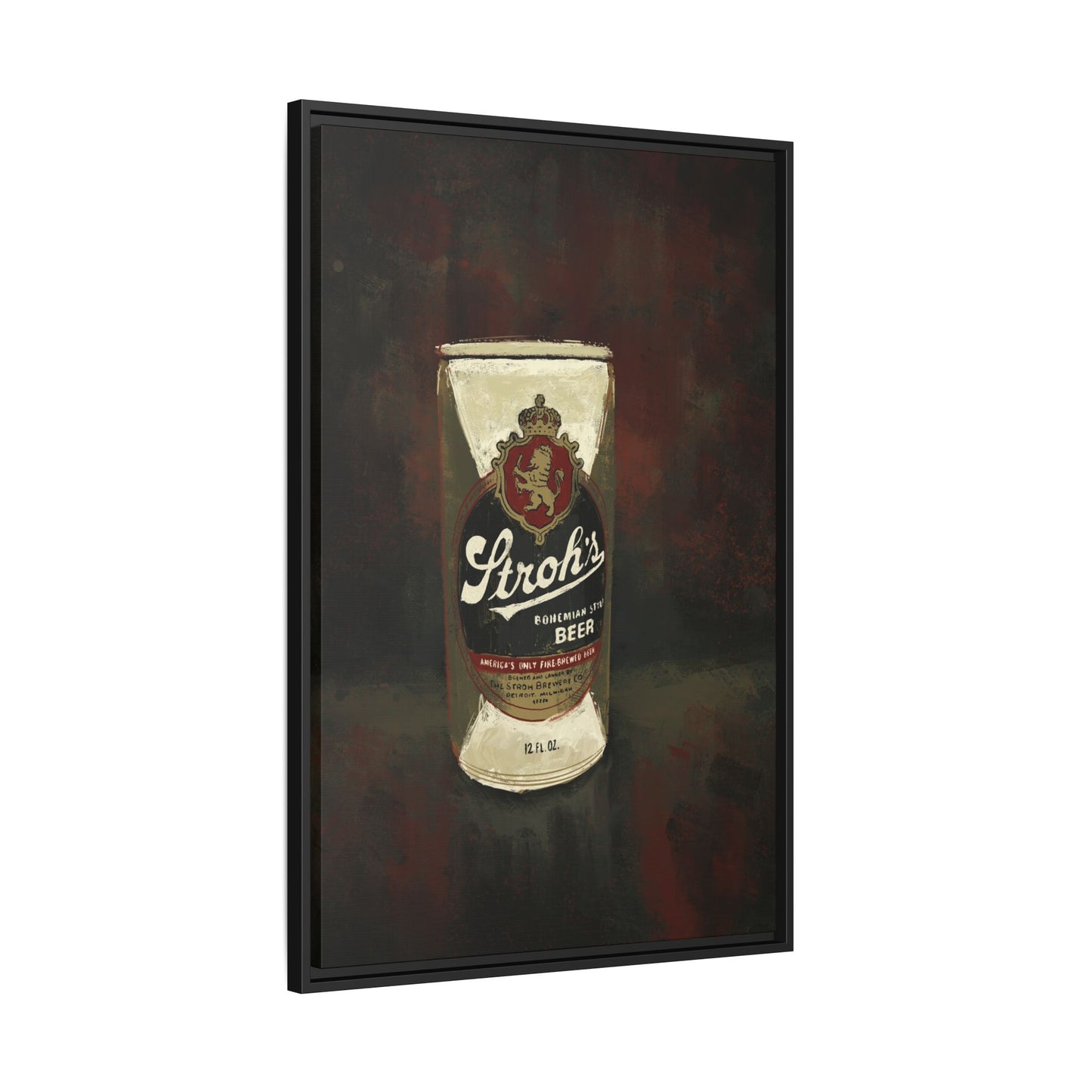 Detroit Classic Can - Gallery Wrapped Print with Black Frame