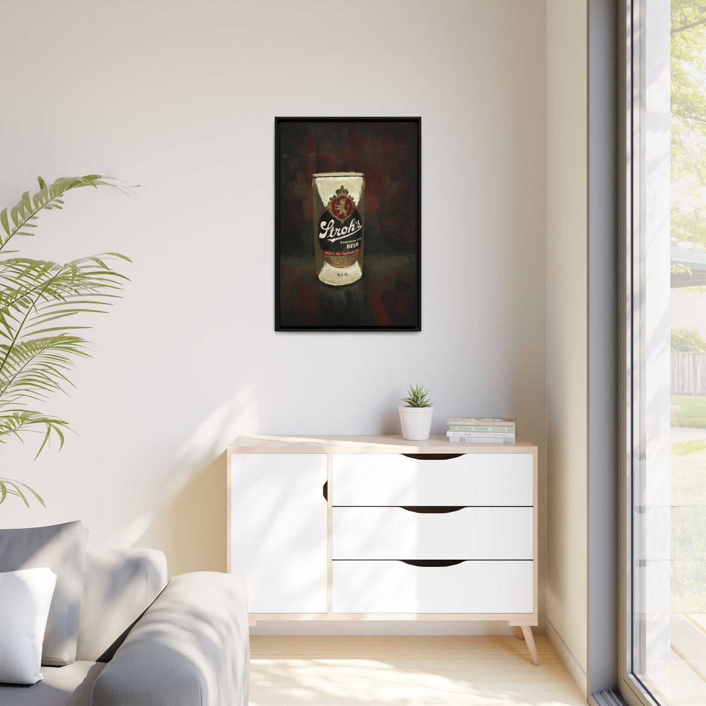 Detroit Classic Can - Gallery Wrapped Print with Black Frame