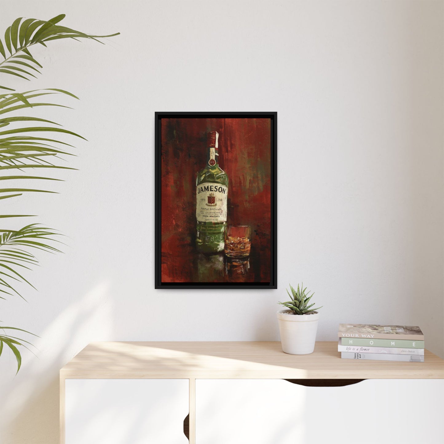 Neat & Cold – Gallery Wrapped Print with Black Frame