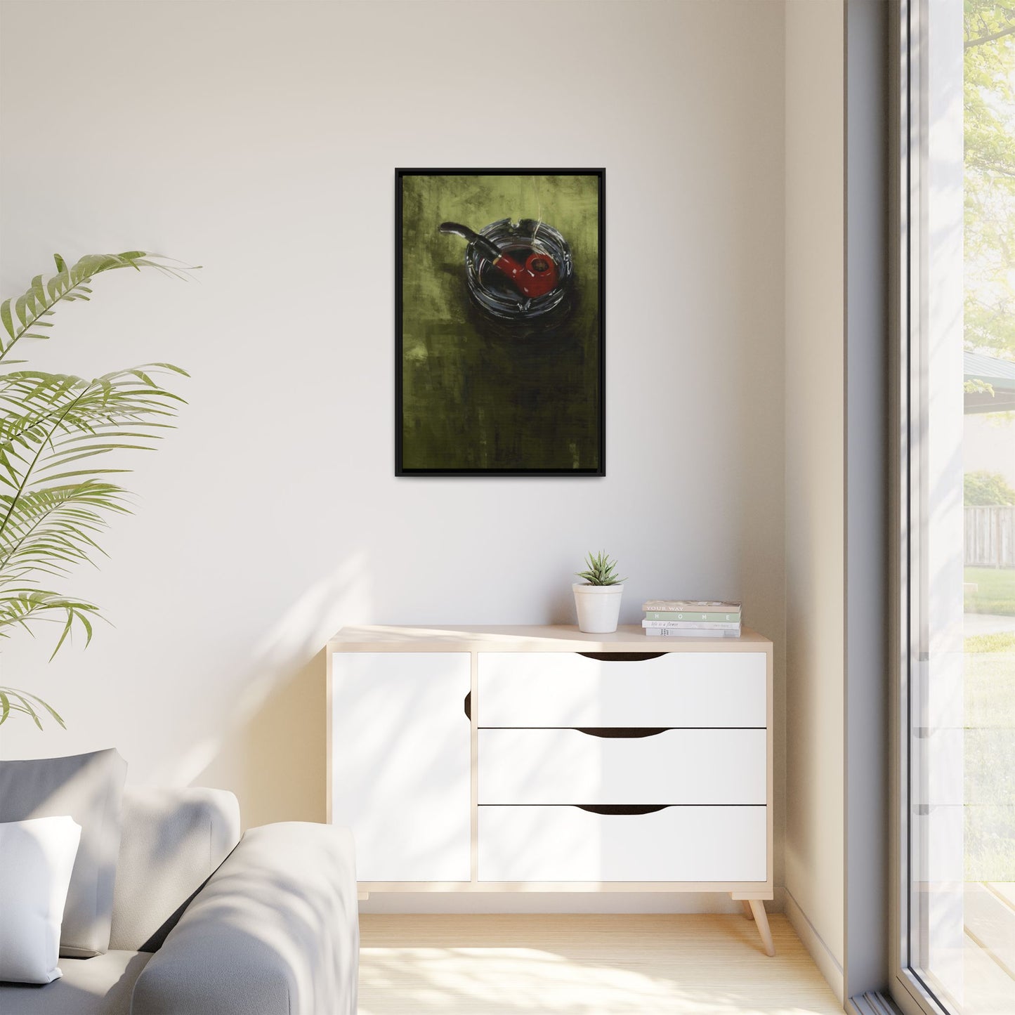 The Quiet Corner -  Gallery Wrapped Print with Black Frame