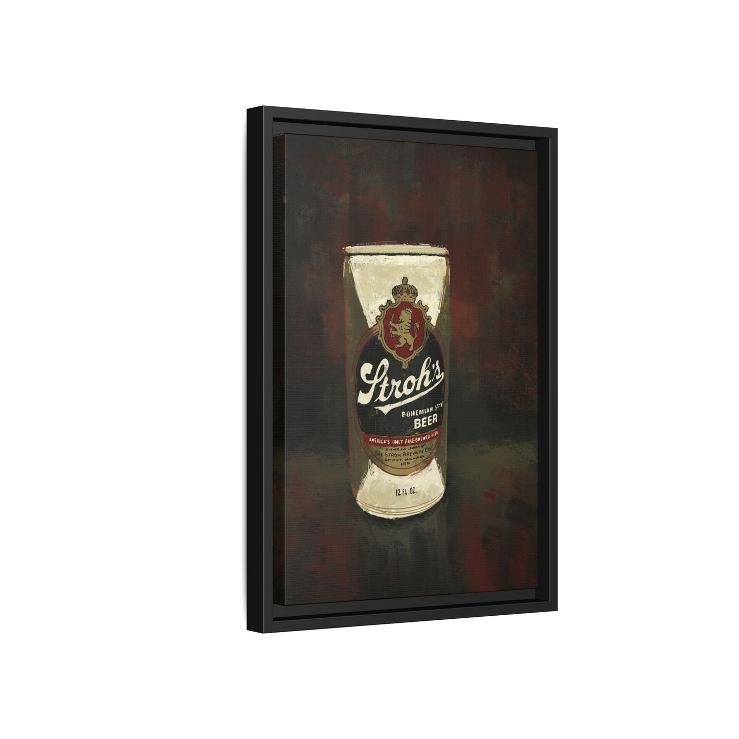 Detroit Classic Can - Gallery Wrapped Print with Black Frame