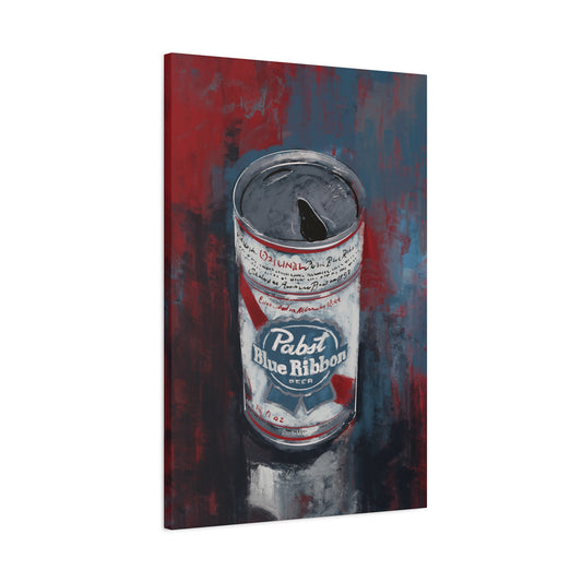 Blue Ribbon Mood Canvas