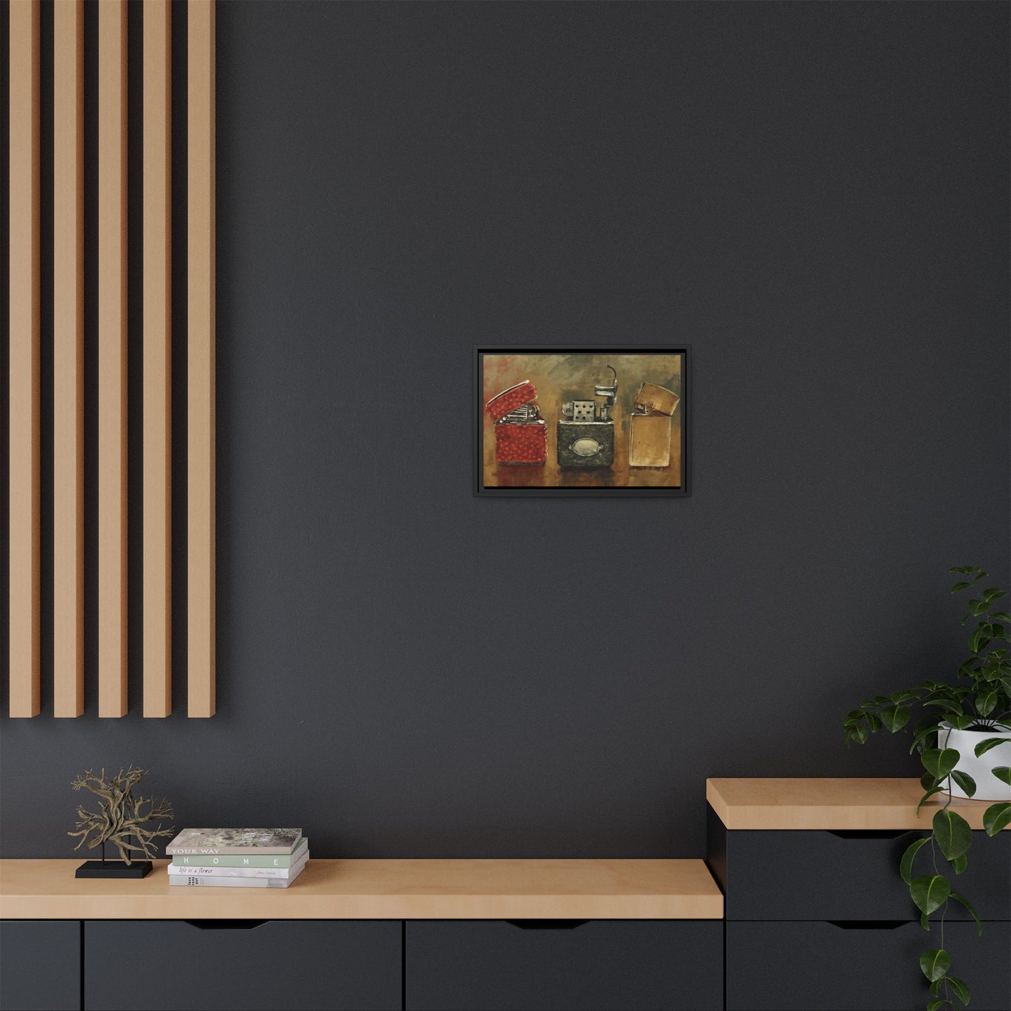 Old Flame - Gallery Wrapped Canvas with Black Frame