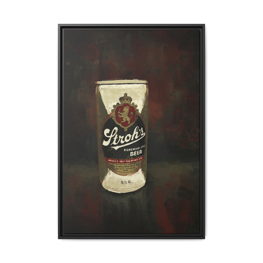 Detroit Classic Can - Gallery Wrapped Print with Black Frame