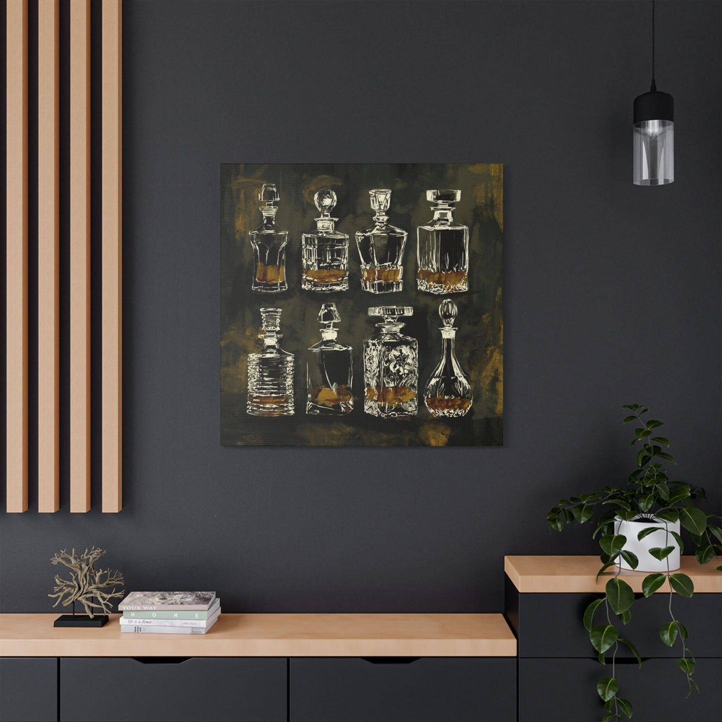 The Good Pour Whiskey Art Canvas