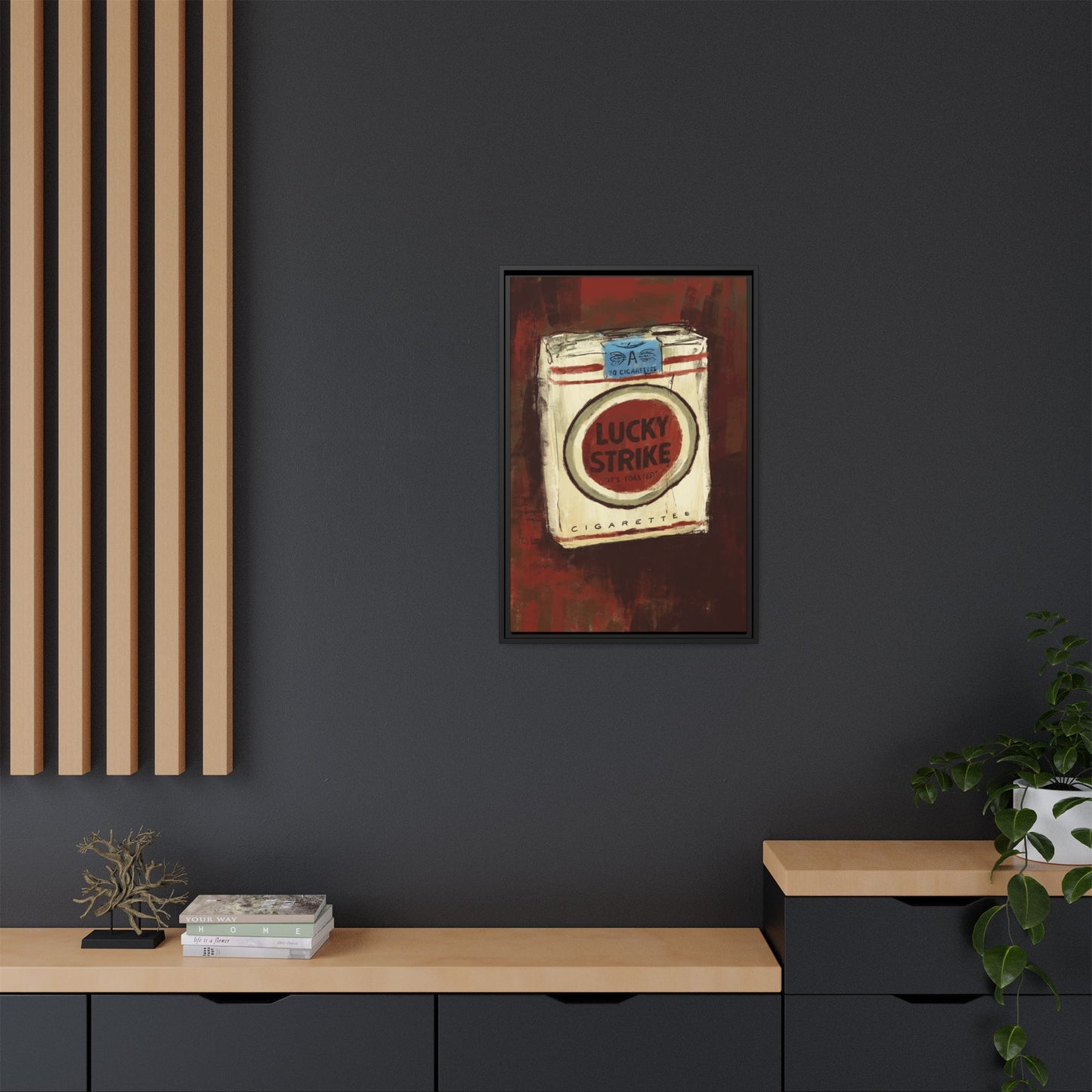 Lucky Burn - Gallery Wrapped Print with Black Frame