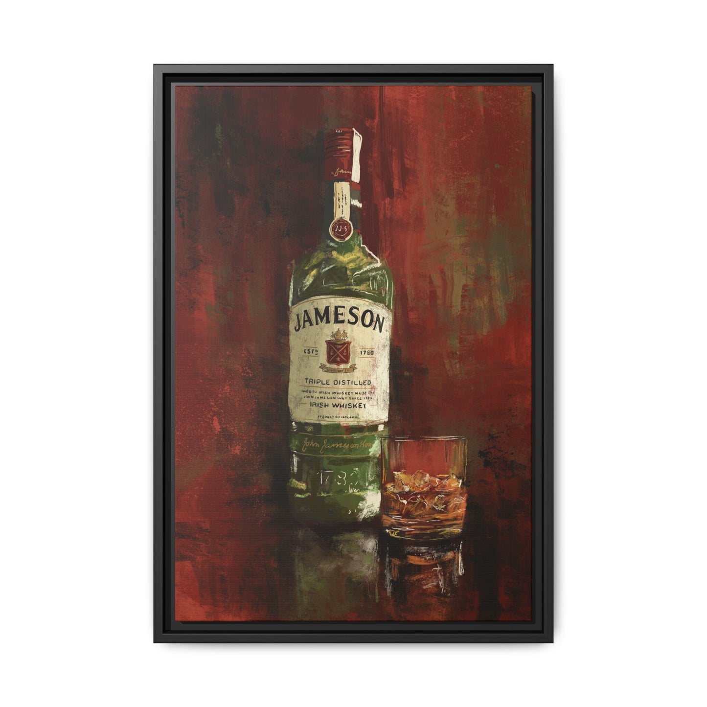 Neat & Cold – Gallery Wrapped Print with Black Frame