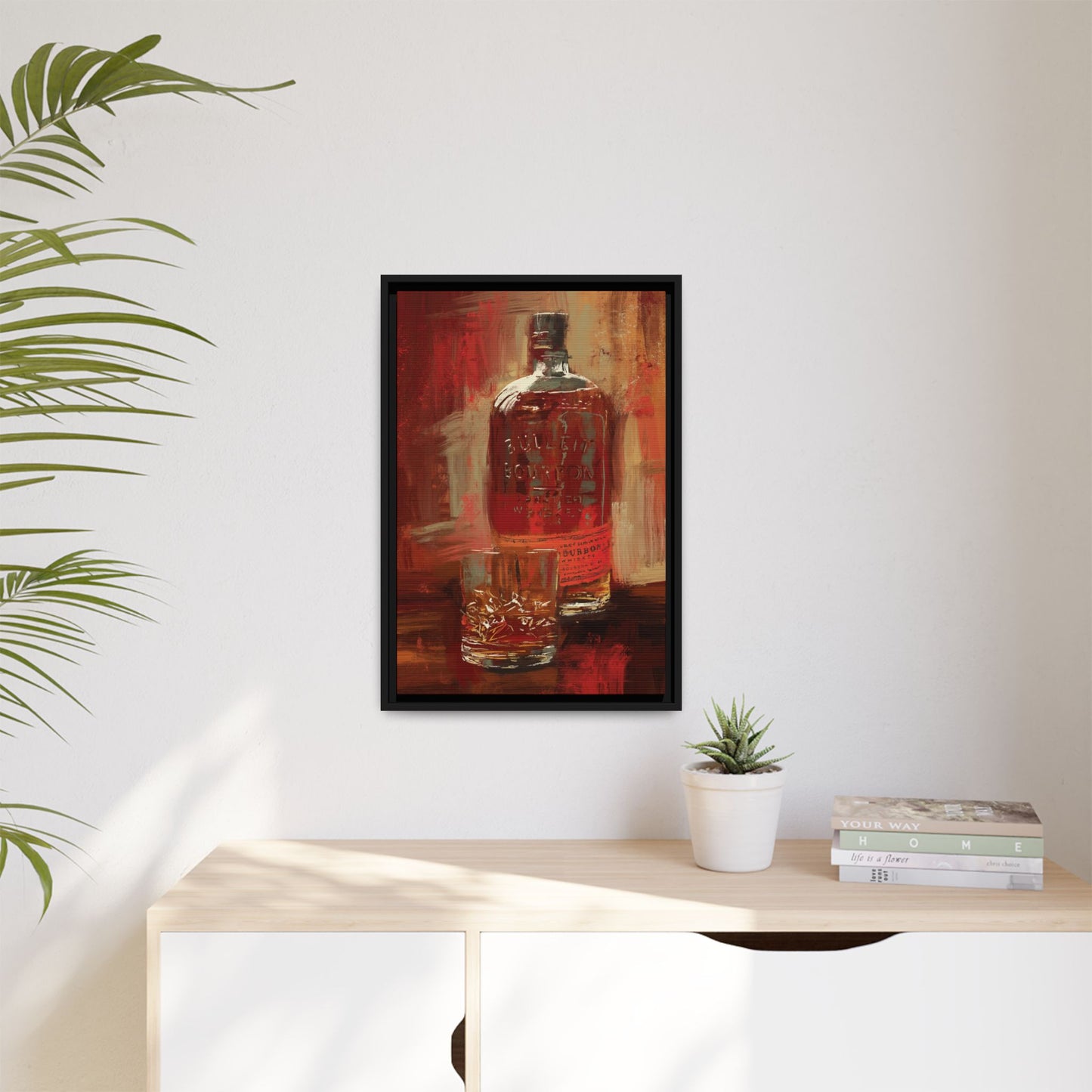 Frontier Pour - Gallery Wrapped Print with Black Frame