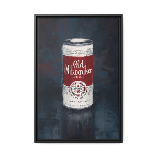 Red Label Memories - Gallery Wrapped Print with Black Frame