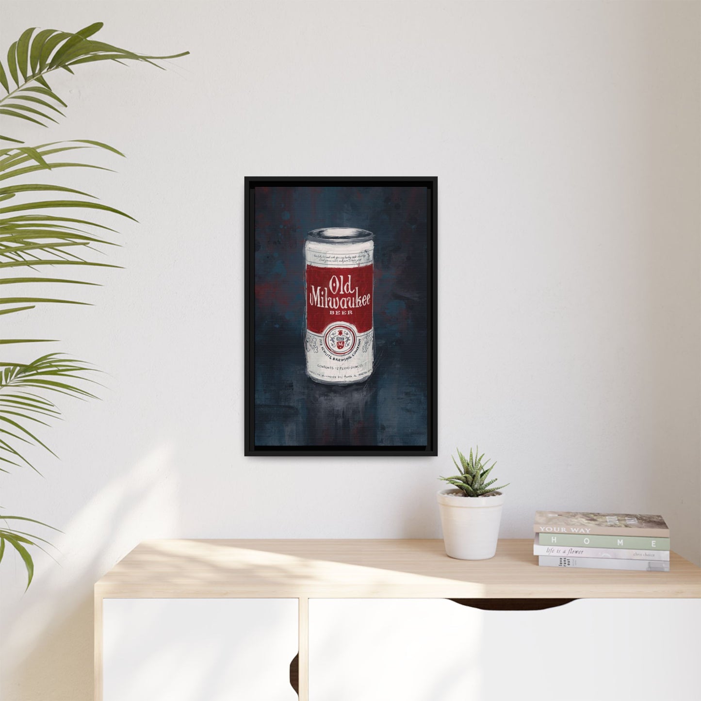 Red Label Memories - Gallery Wrapped Print with Black Frame