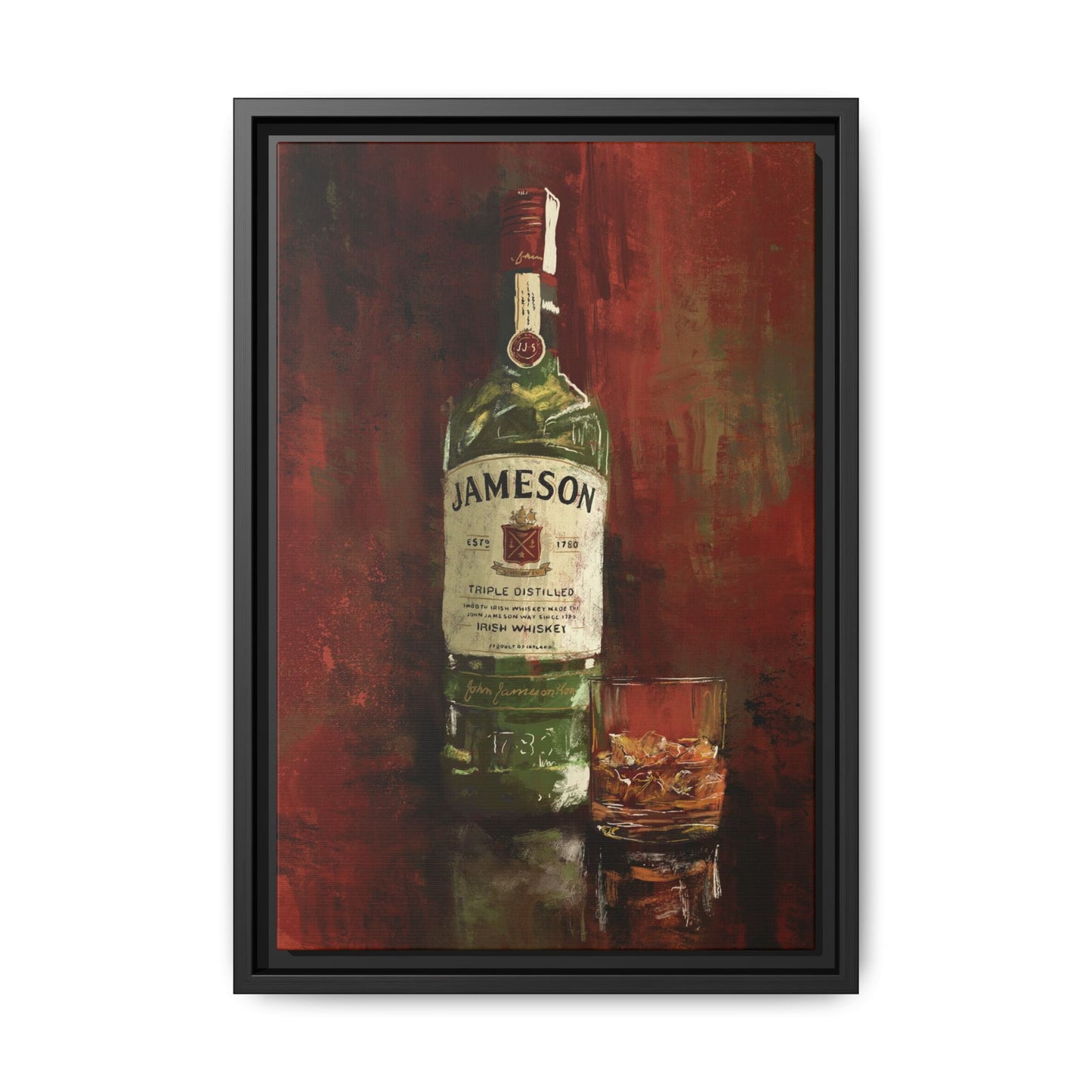 Neat & Cold – Gallery Wrapped Print with Black Frame