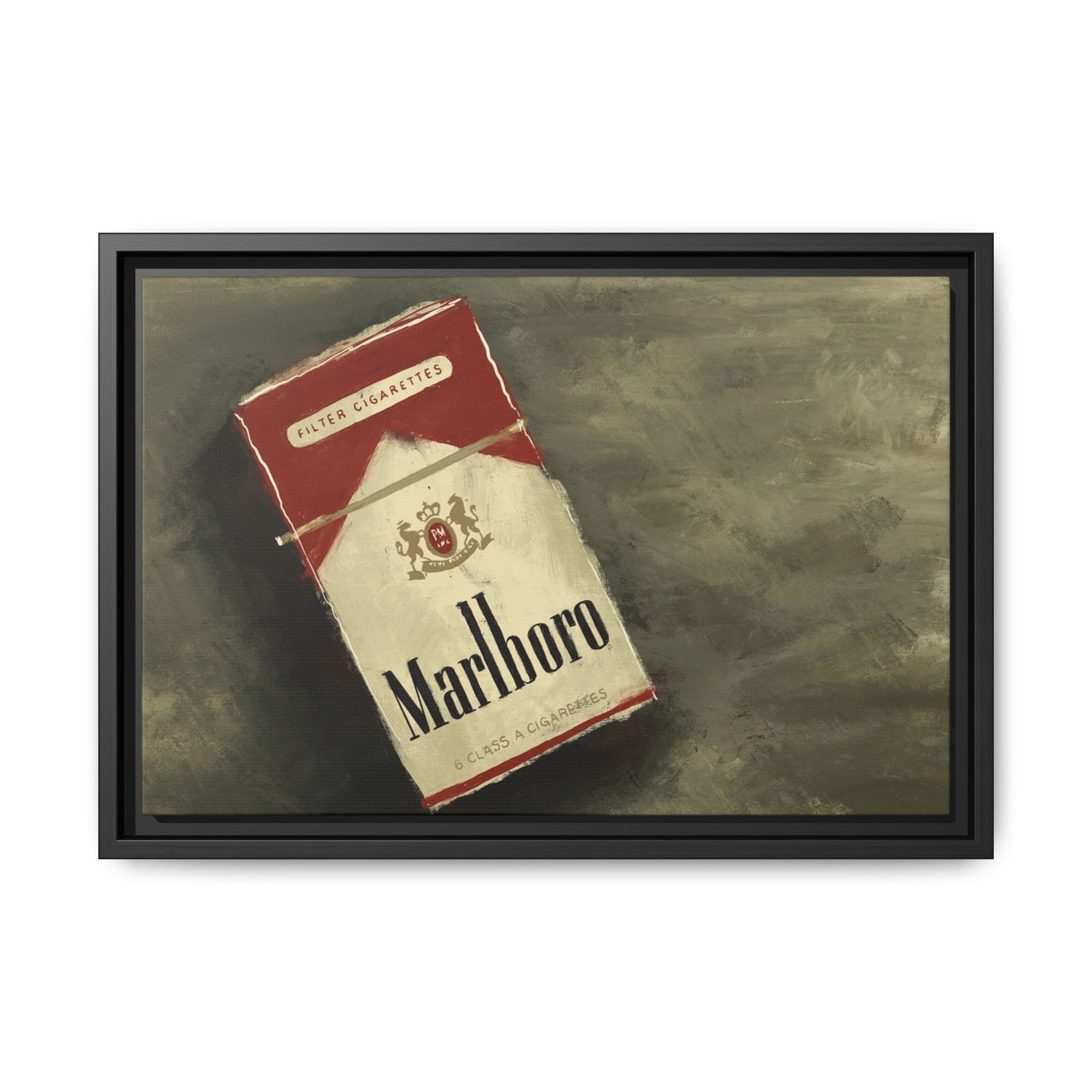 Vintage Reds - Gallery Wrapped Canvas with Black Frame