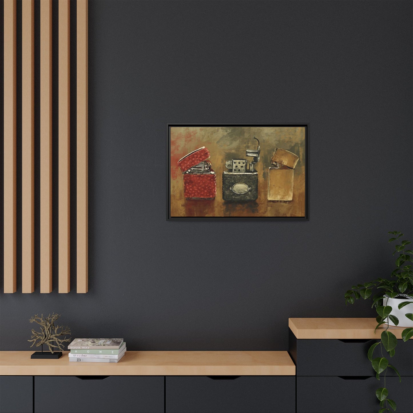Old Flame - Gallery Wrapped Canvas with Black Frame
