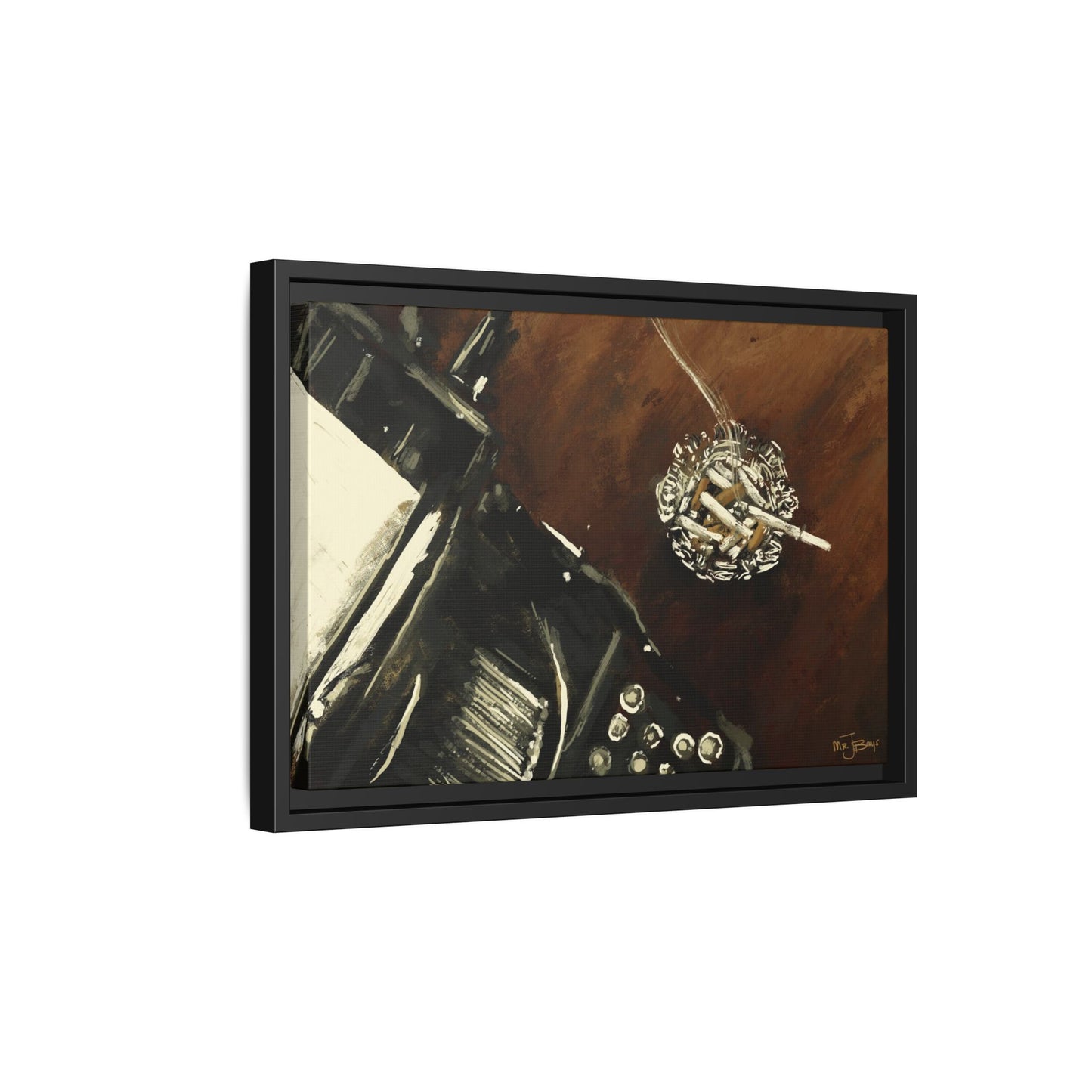 Midnight Inspiration - Gallery Wrapped Canvas with Black Frame
