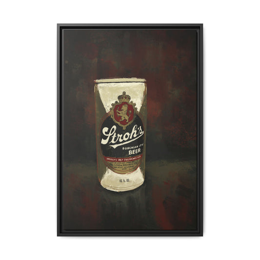 Detroit Classic Can - Gallery Wrapped Print with Black Frame
