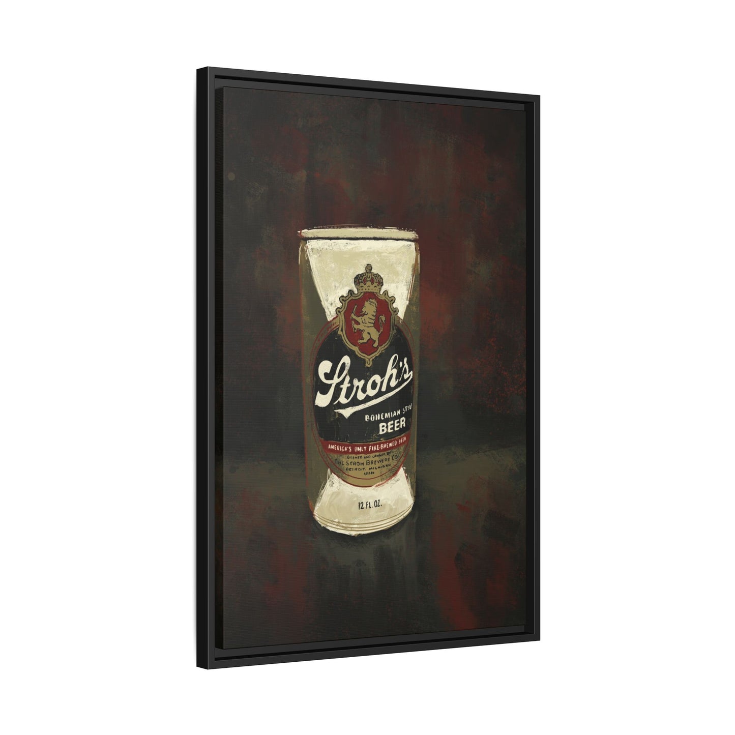 Detroit Classic Can - Gallery Wrapped Print with Black Frame