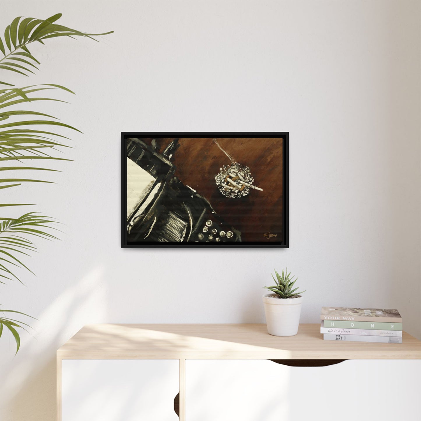 Midnight Inspiration - Gallery Wrapped Canvas with Black Frame