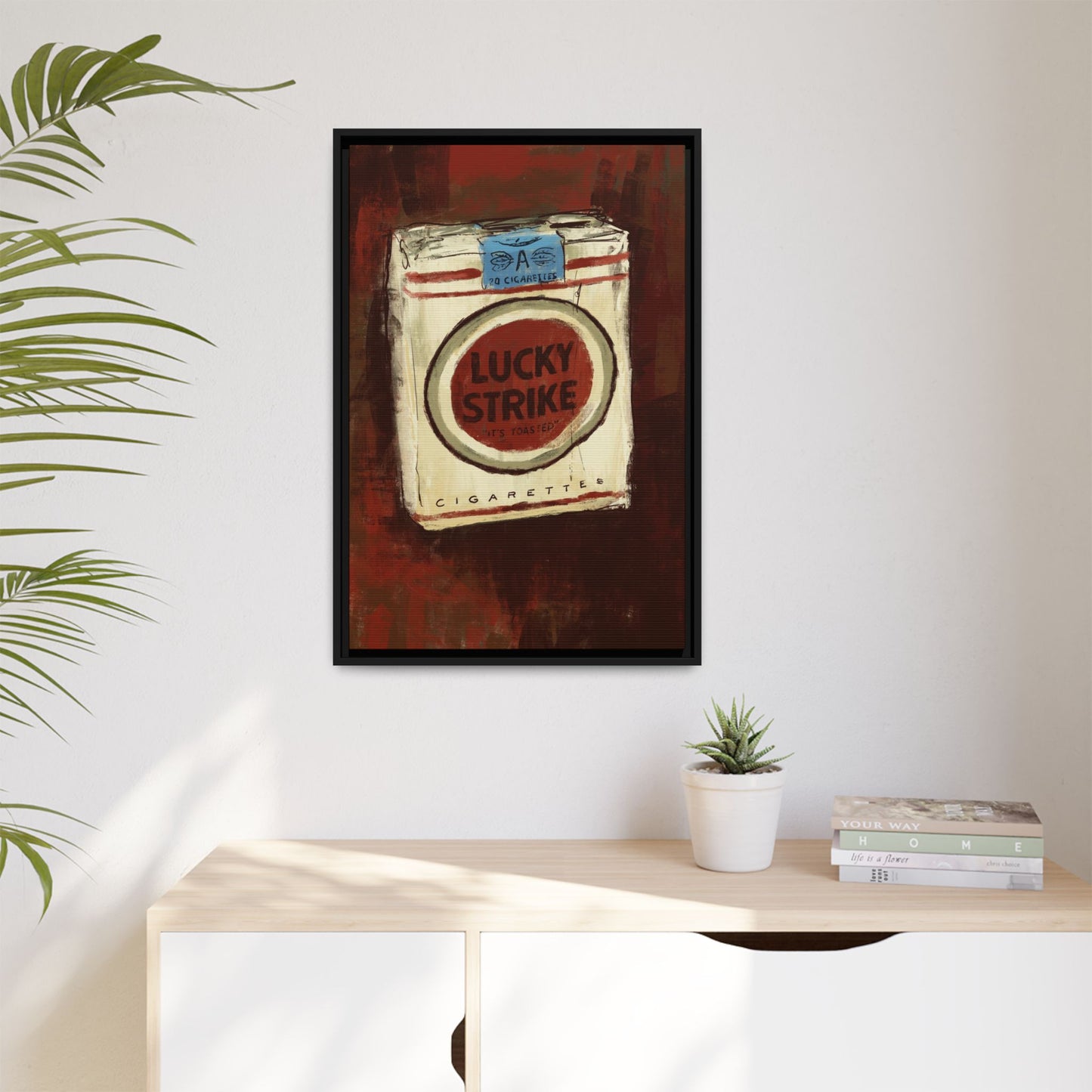 Lucky Burn - Gallery Wrapped Print with Black Frame
