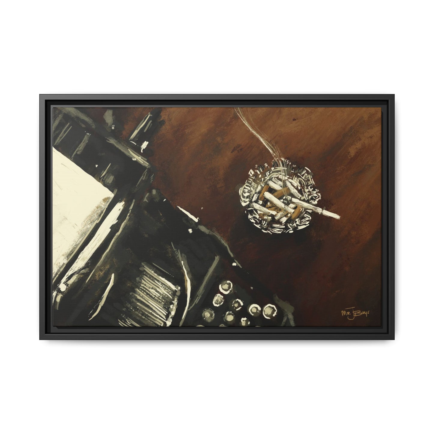 Midnight Inspiration - Gallery Wrapped Canvas with Black Frame