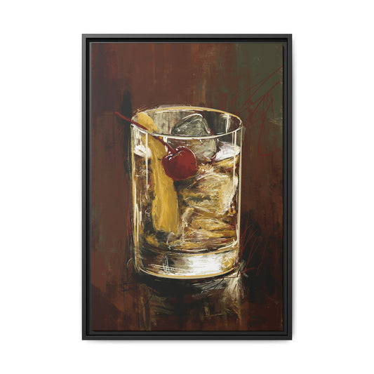 Old Fashion - Gallery Wrapped Print with Black Frame