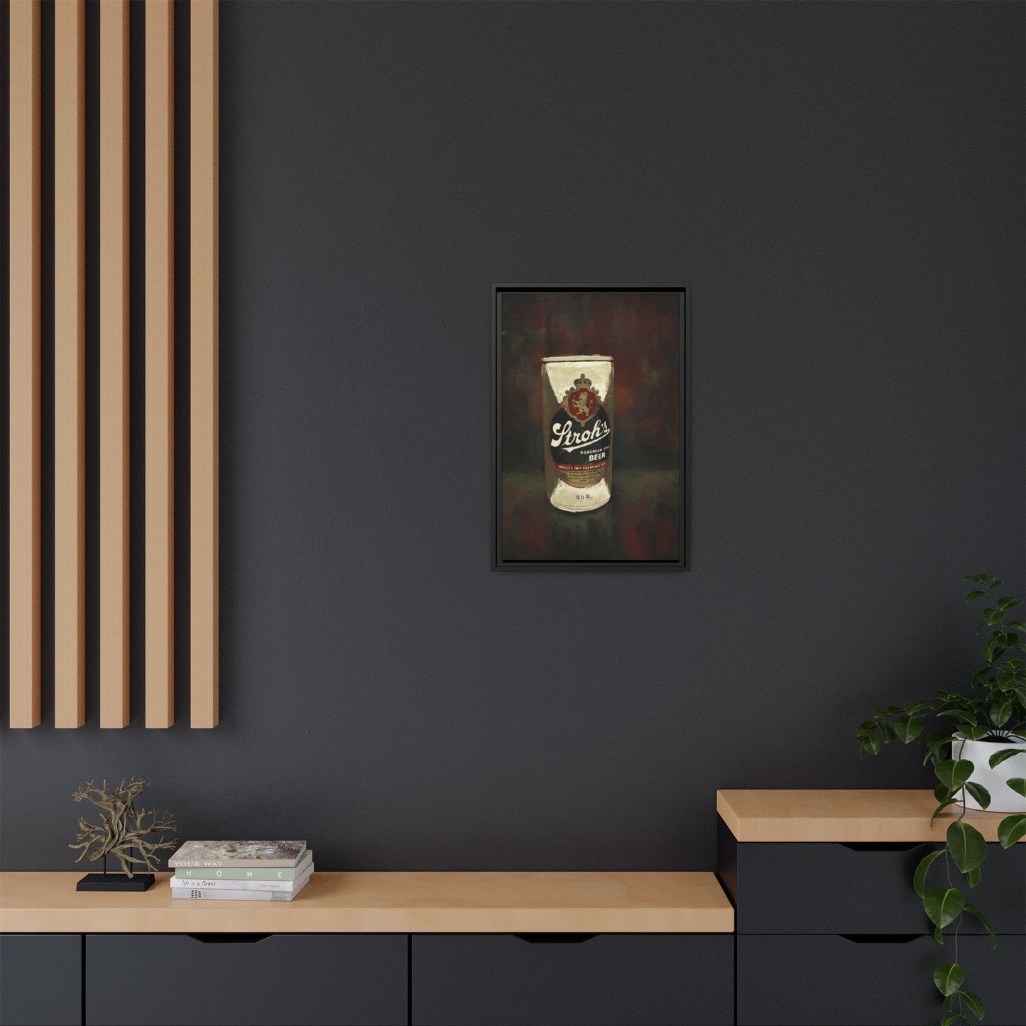 Detroit Classic Can - Gallery Wrapped Print with Black Frame