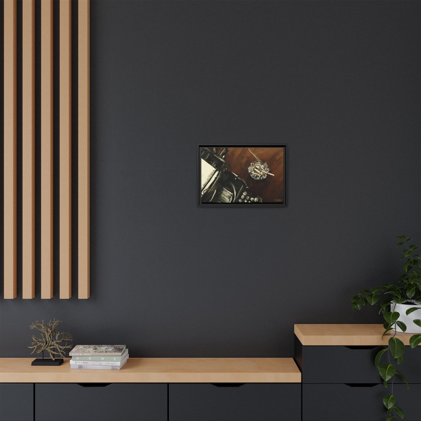 Midnight Inspiration - Gallery Wrapped Canvas with Black Frame