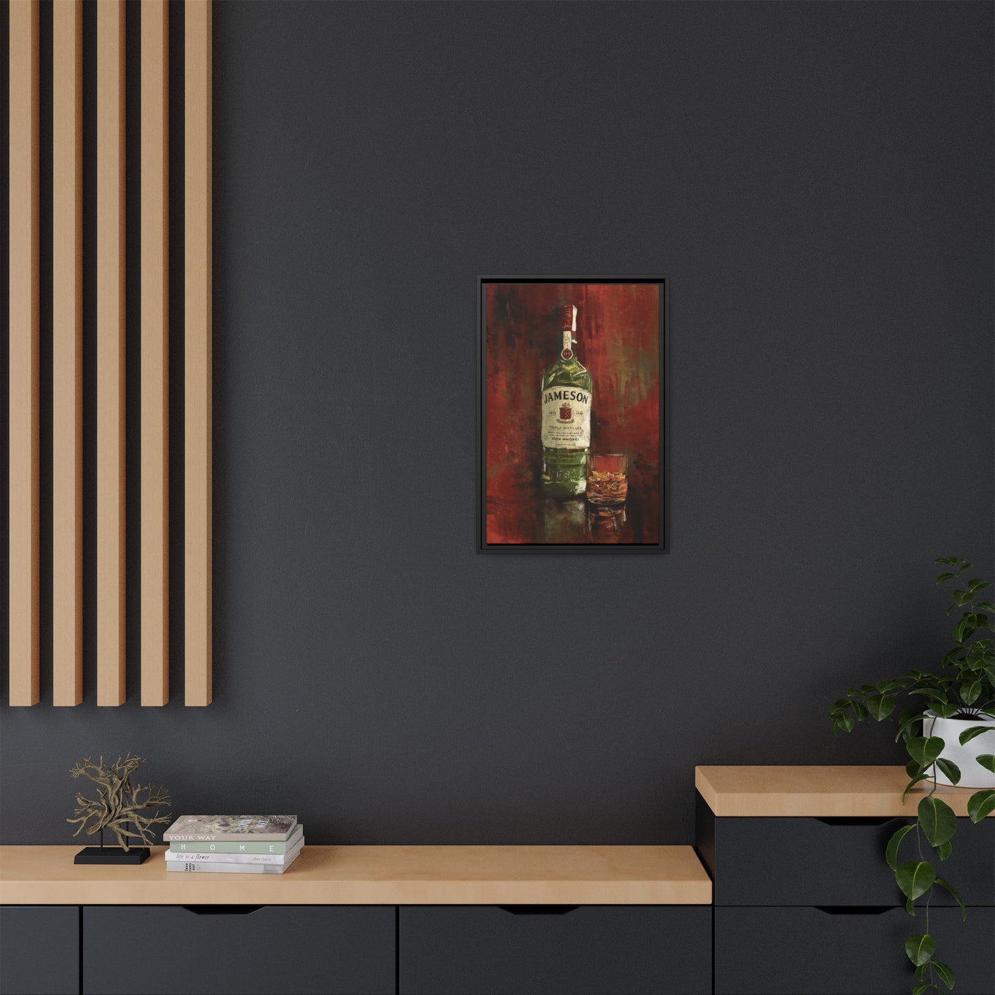 Neat & Cold – Gallery Wrapped Print with Black Frame