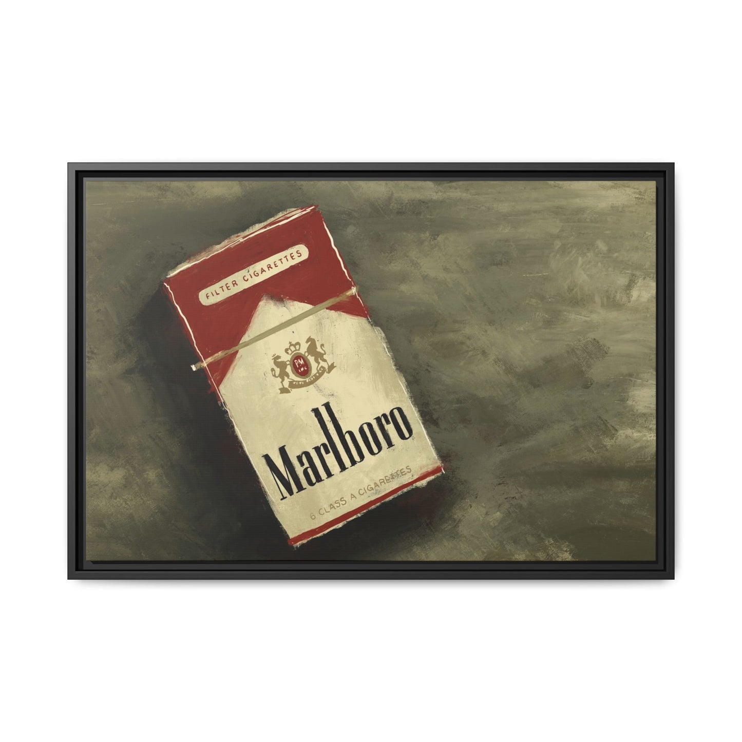Vintage Reds - Gallery Wrapped Canvas with Black Frame