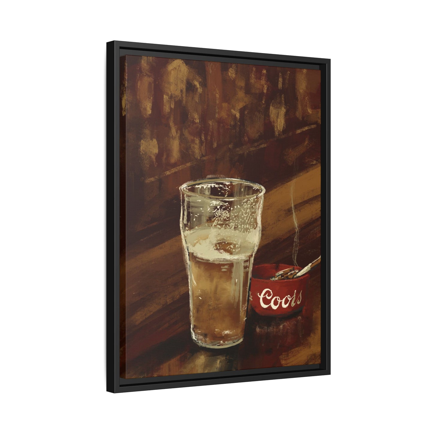 One for the Road Framed Canvas Ar