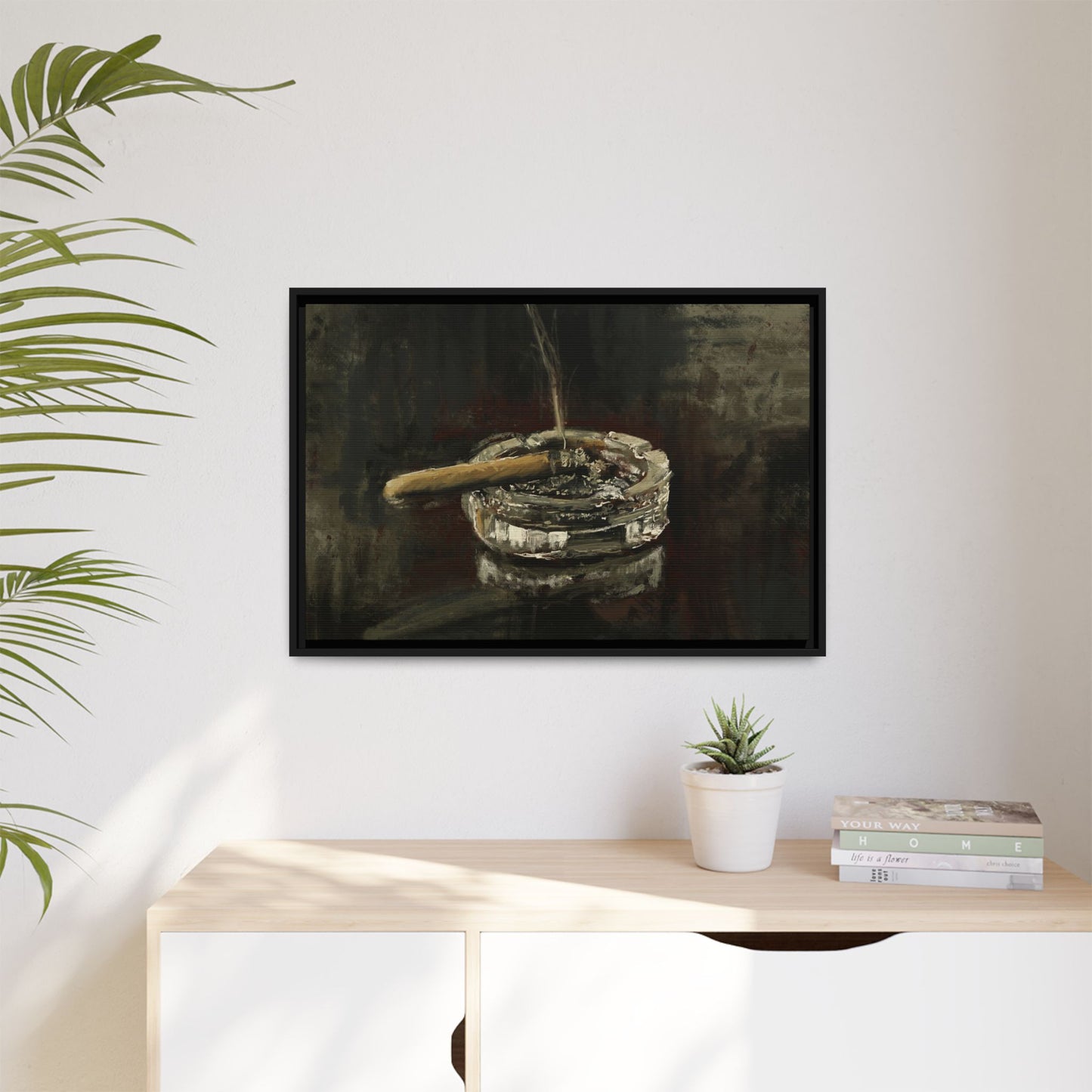 Deep in Contemplation - Gallery Wrapped Canvas with Black Frame