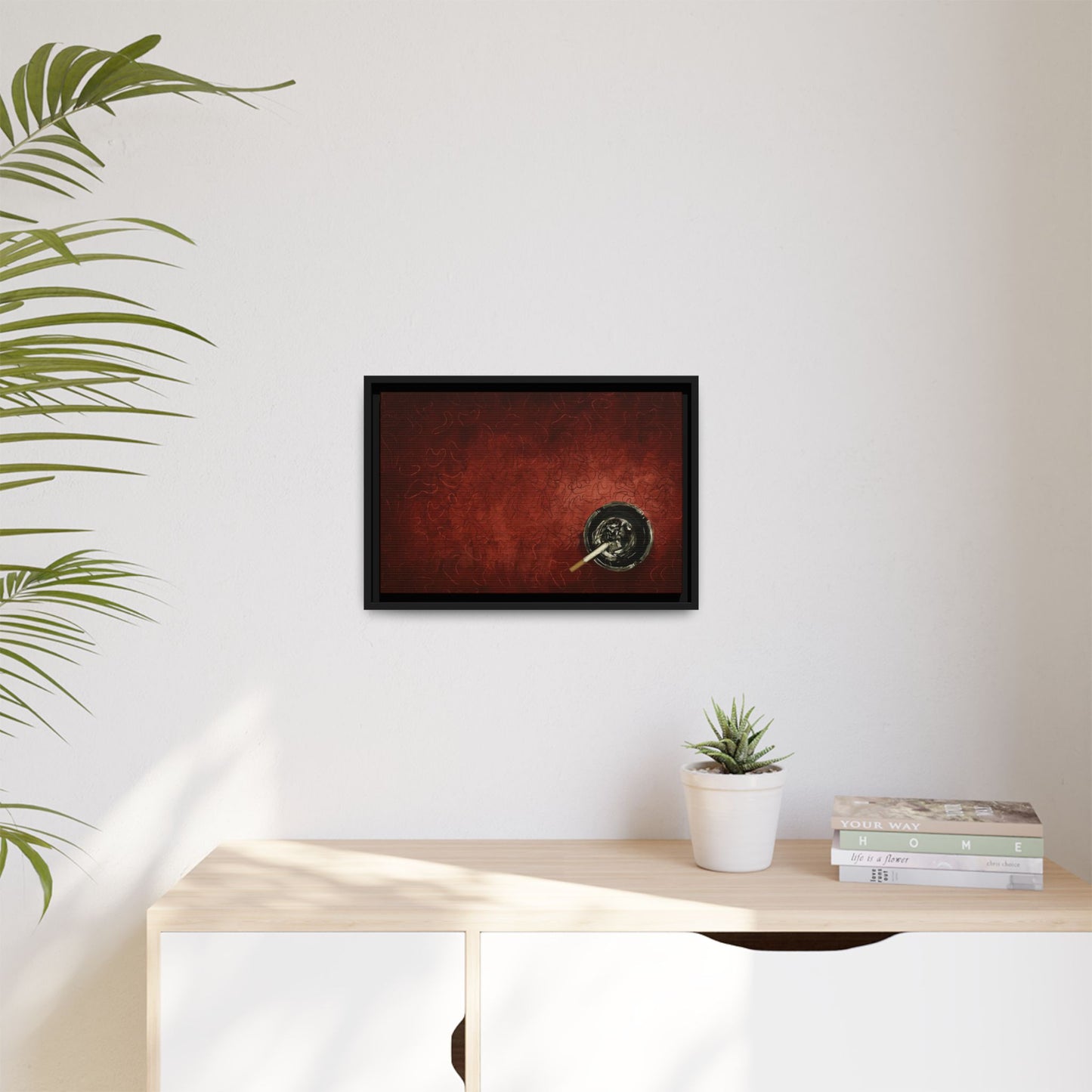 Midnight Diner Still Life - Gallery Wrapped Canvas with Black Frame