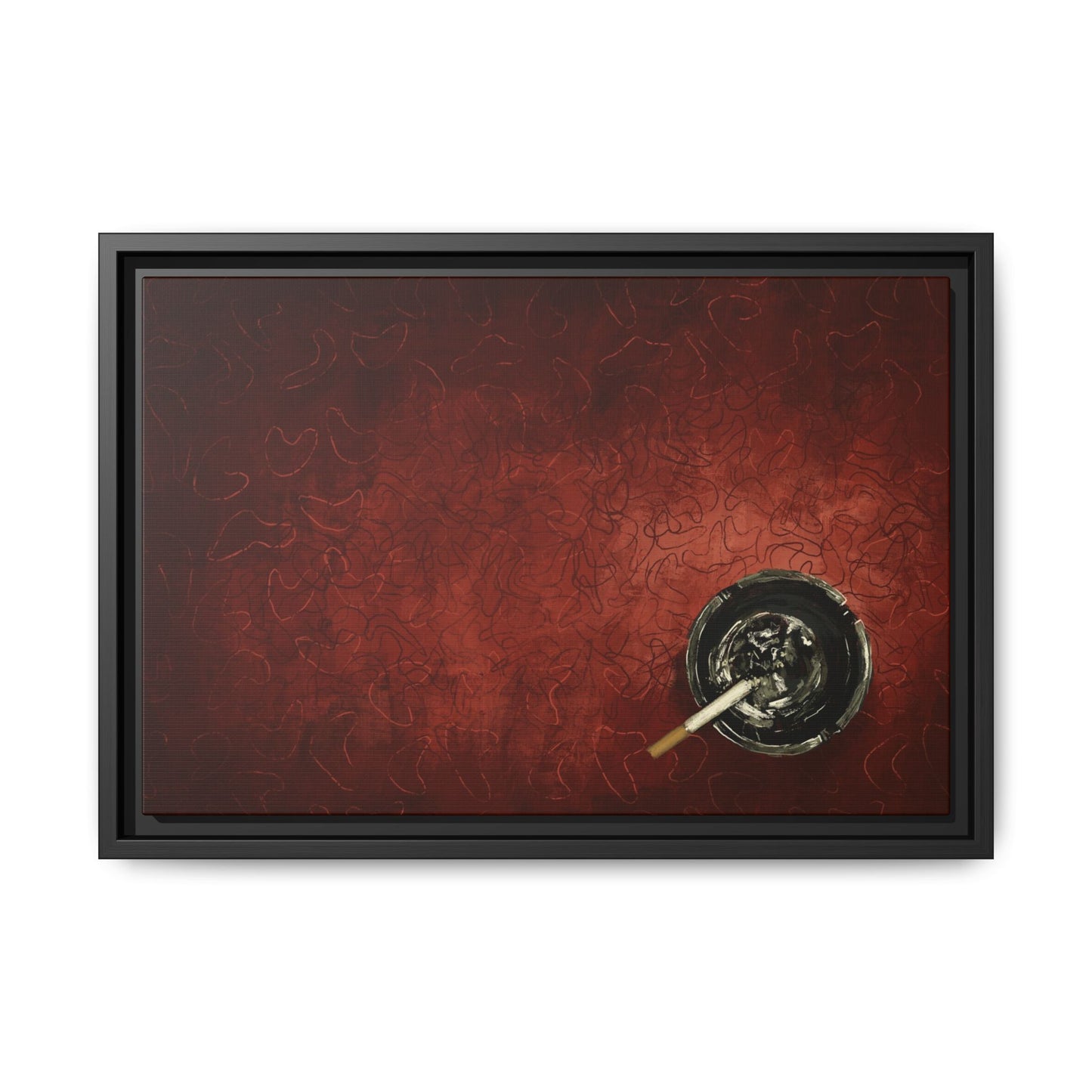 Midnight Diner Still Life - Gallery Wrapped Canvas with Black Frame