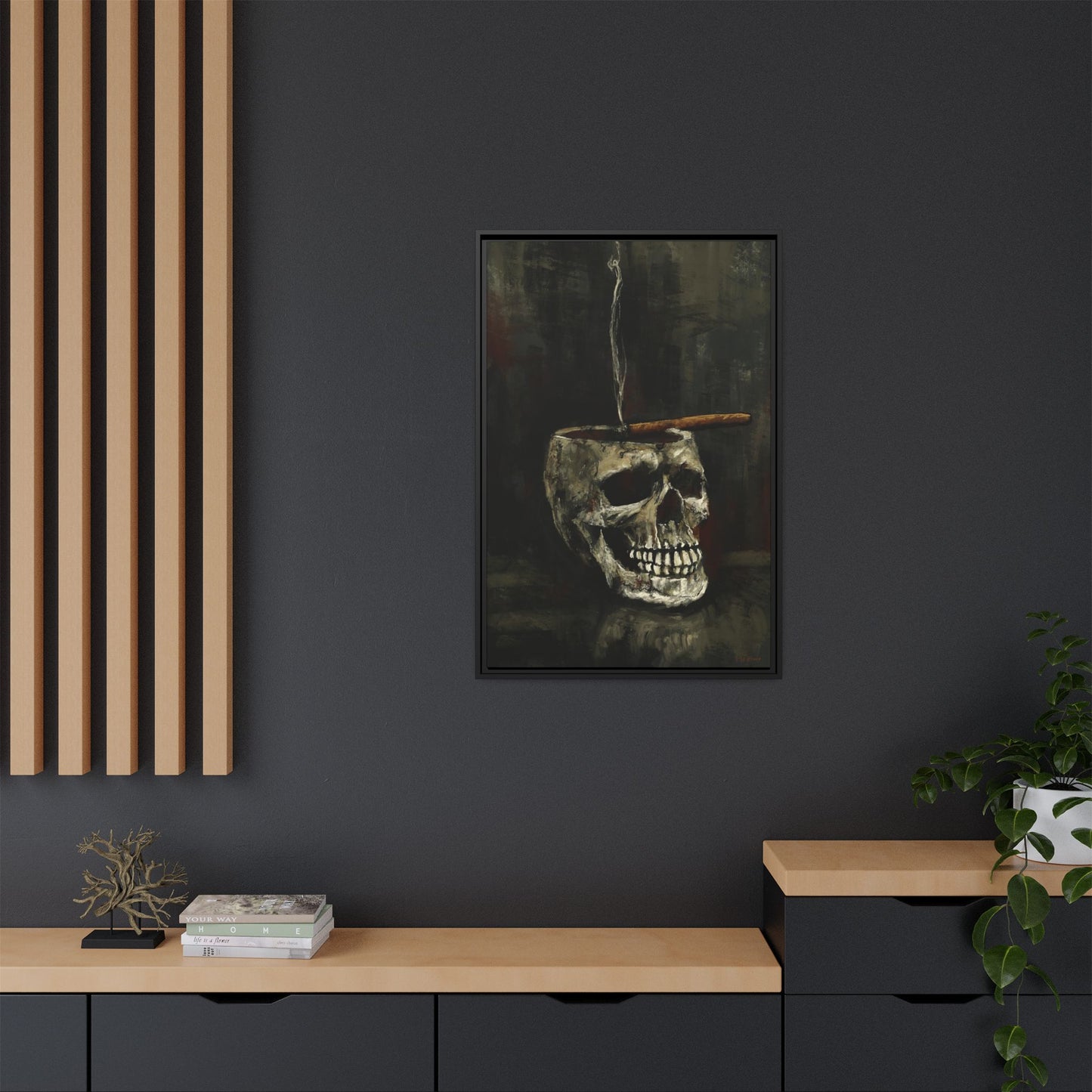Evening Ritual -  Gallery Wrapped Print with Black Frame