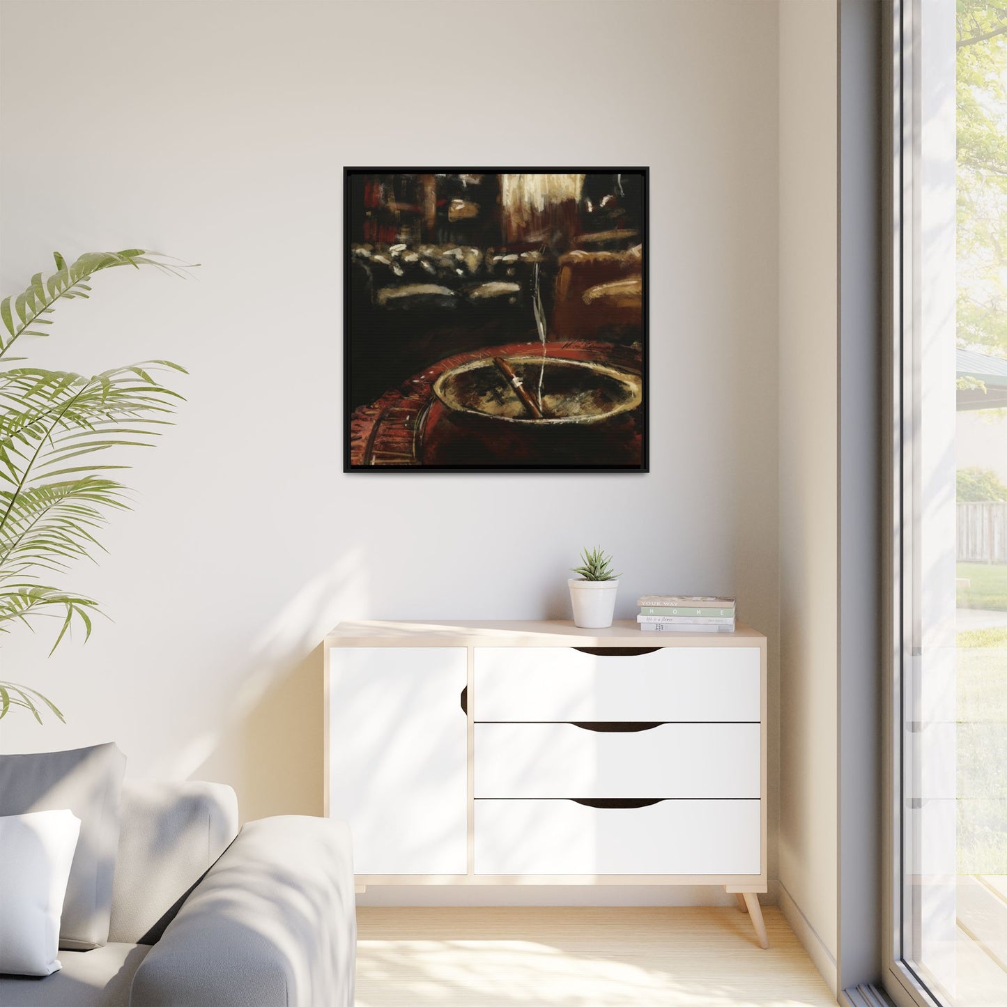 After the Smoke Clears - Framed Canvas