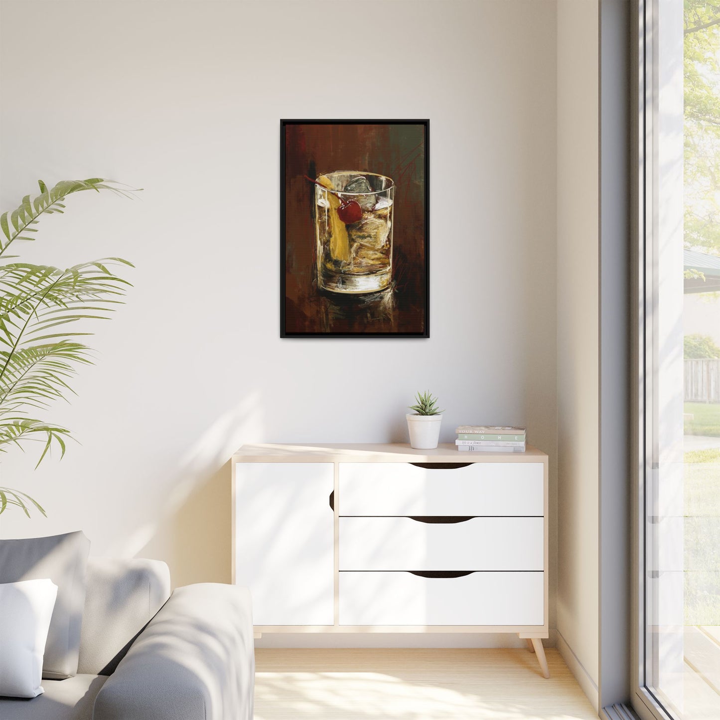 Old Fashion -  Gallery Wrapped Print with Black Frame