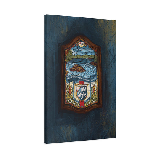 Old World Pour – Stained Glass Barroom Canvas