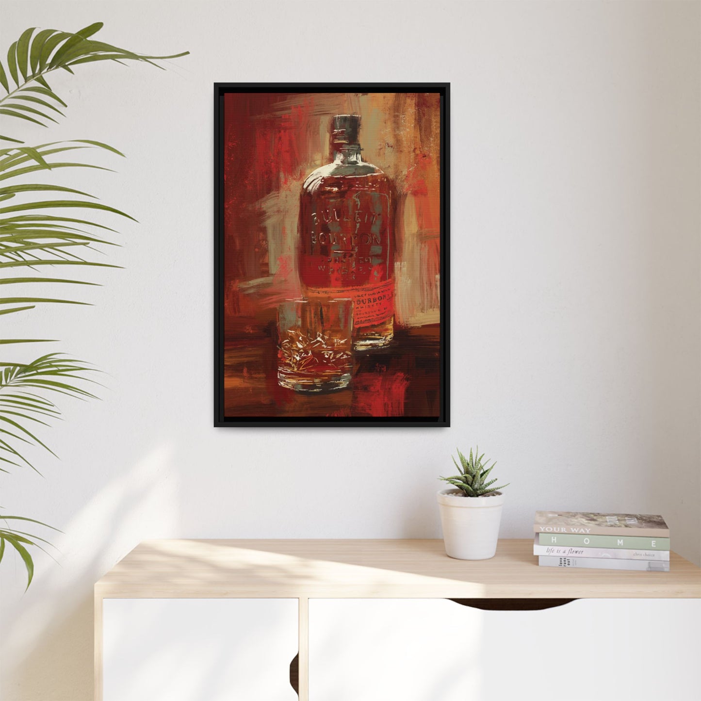 Frontier Pour - Gallery Wrapped Print with Black Frame