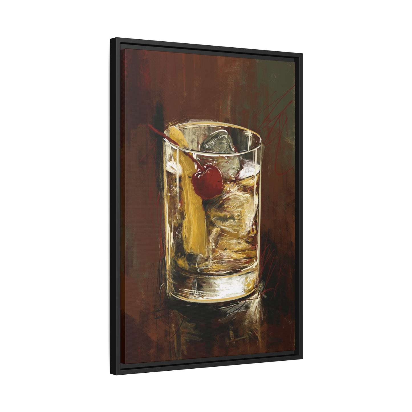 Old Fashion -  Gallery Wrapped Print with Black Frame