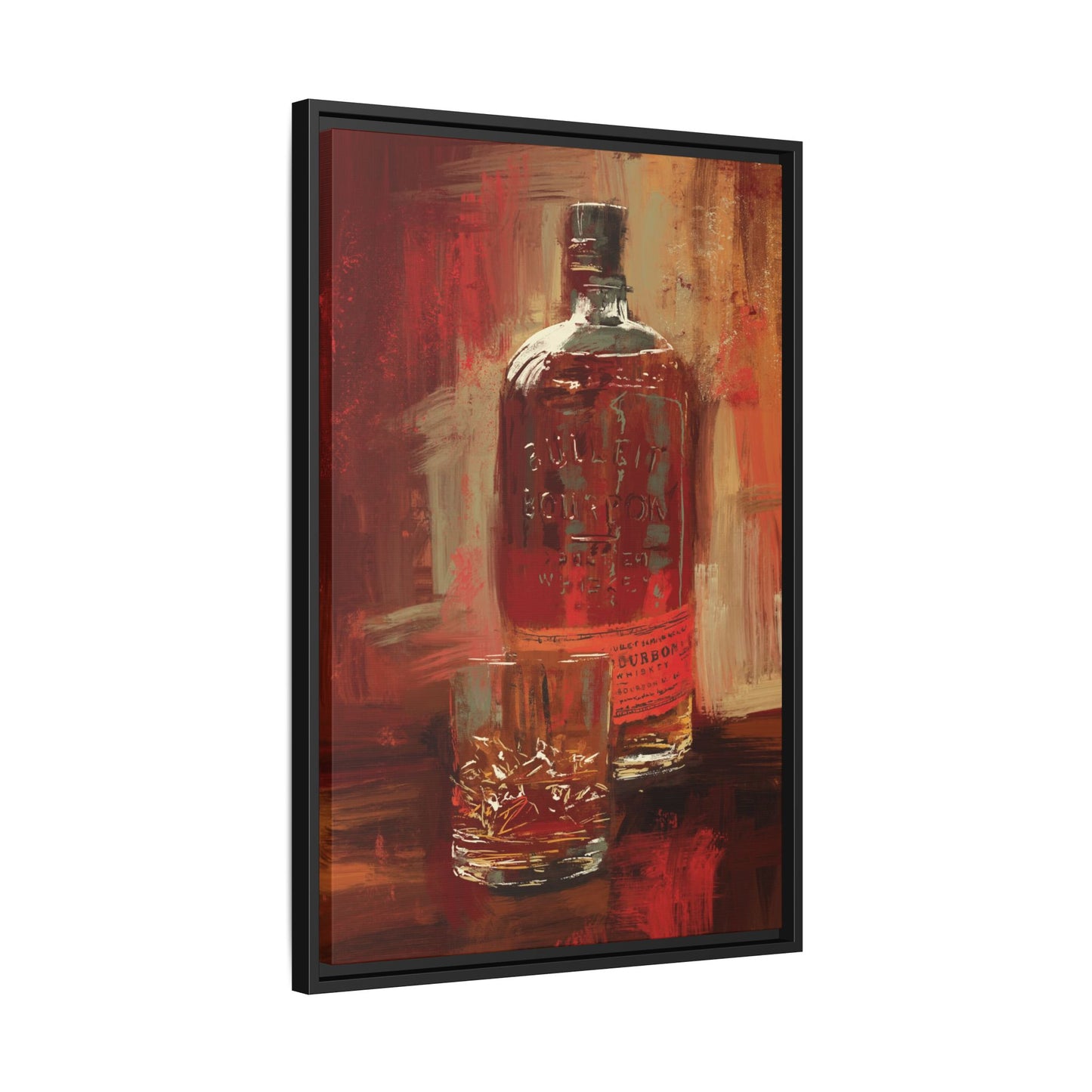 Frontier Pour - Gallery Wrapped Print with Black Frame