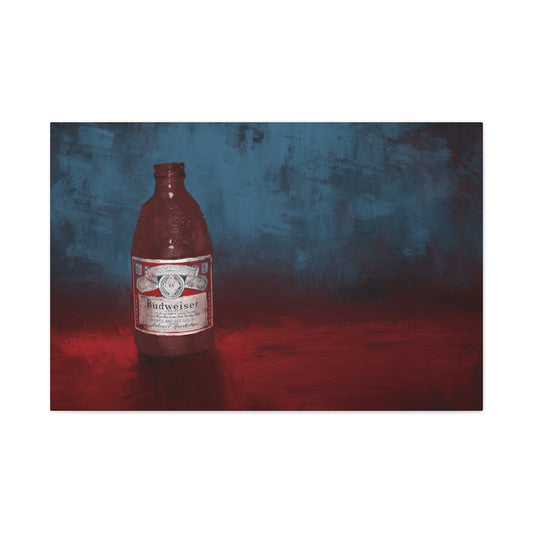 King of Cold – Vintage Beer Bottle Canvas Print