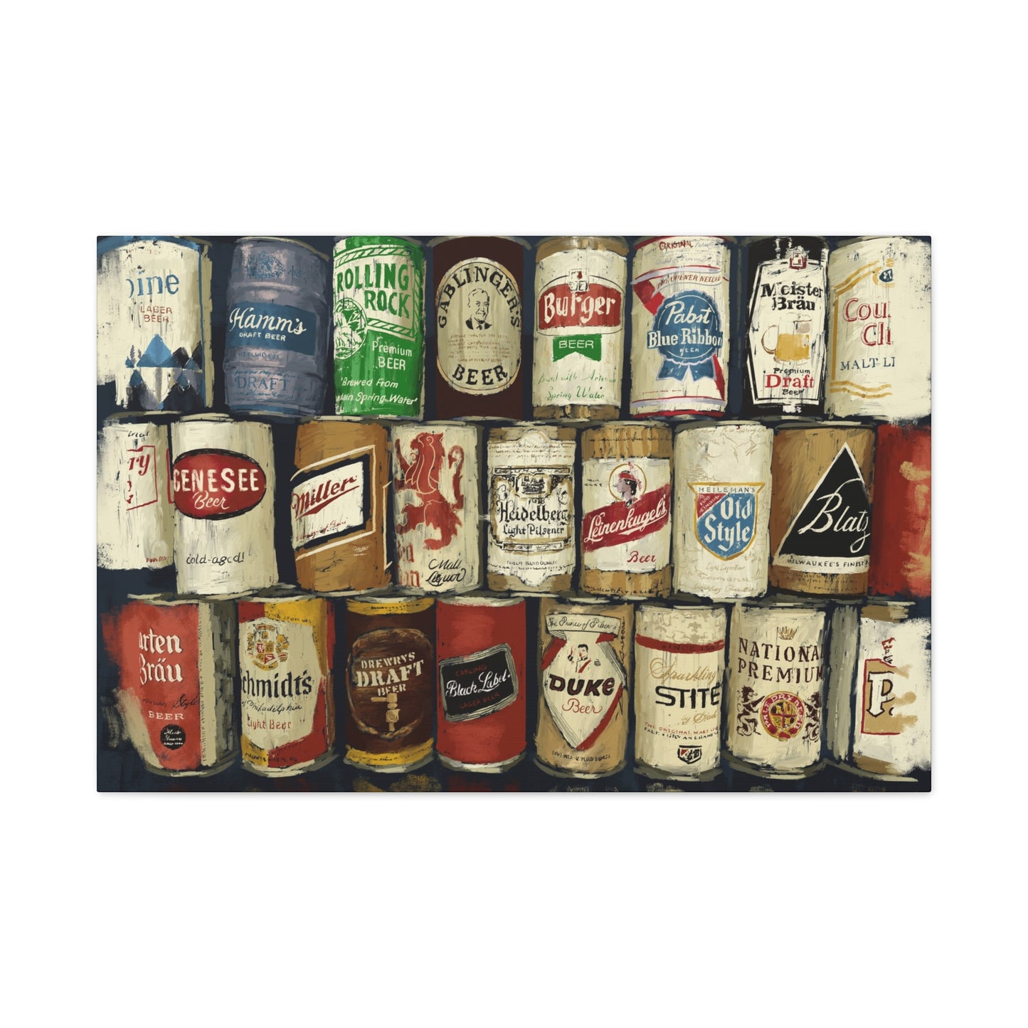 Wall of Brews Matte Canvas