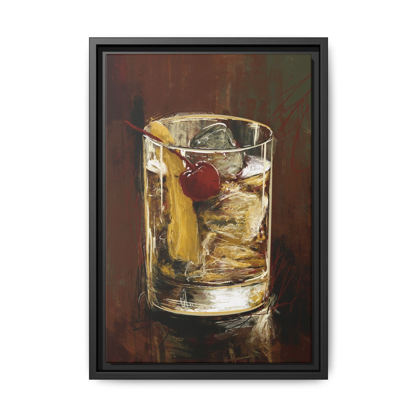 Old Fashion -  Gallery Wrapped Print with Black Frame