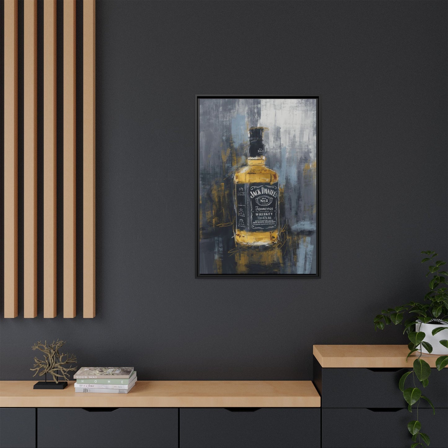 Tennessee Whiskey - Gallery Wrapped Print with Black Frame