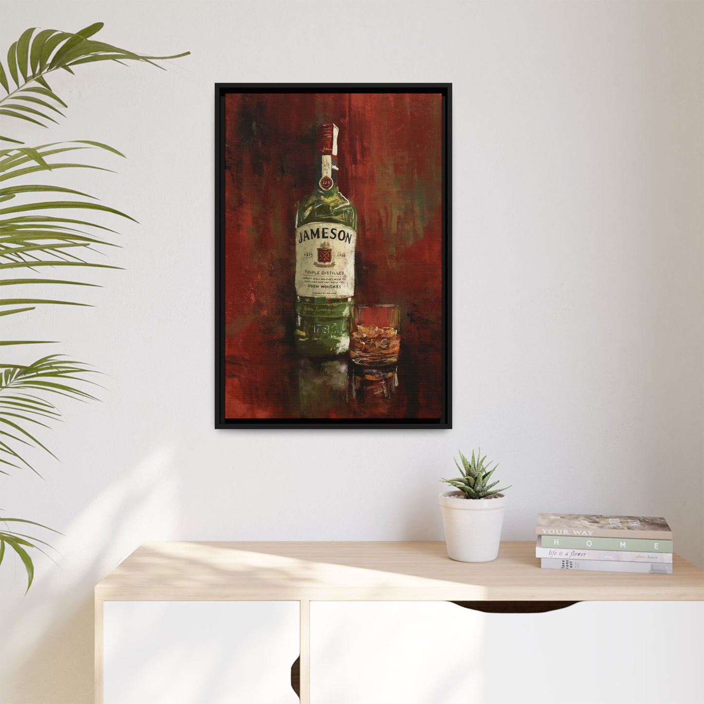 Neat & Cold – Gallery Wrapped Print with Black Frame