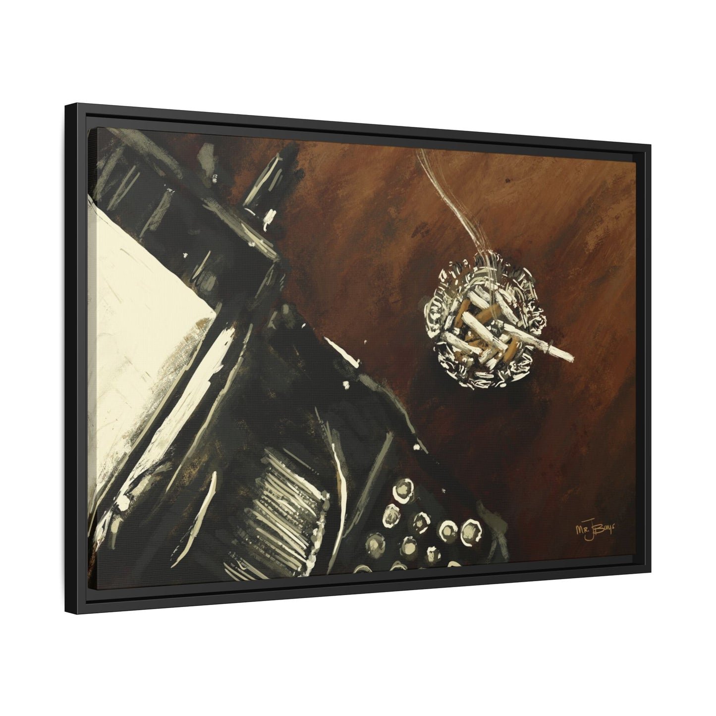 Midnight Inspiration - Gallery Wrapped Canvas with Black Frame