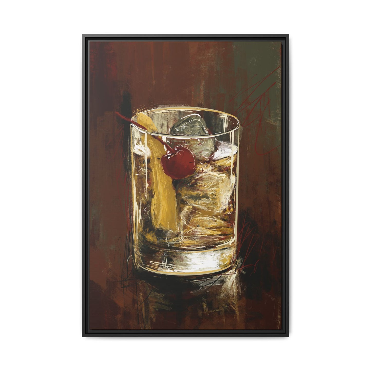 Old Fashion -  Gallery Wrapped Print with Black Frame