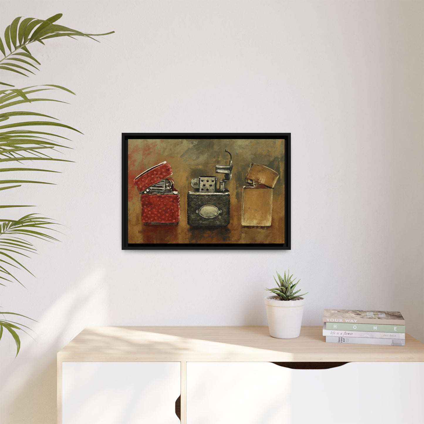 Old Flame - Gallery Wrapped Canvas with Black Frame