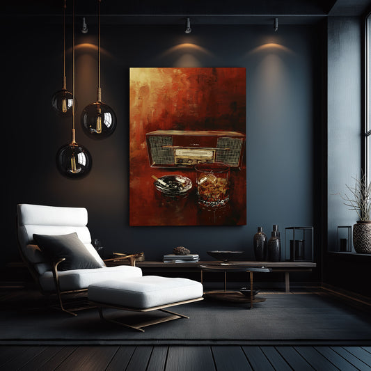 Tuned in with a Slow Pour - Canvas Print