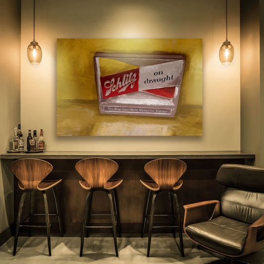 Where the Light Never Goes Out – Vintage Bar Sign Canvas