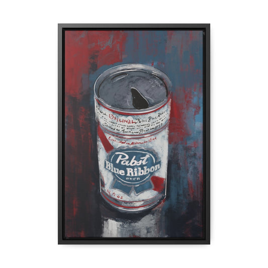 Blue Collar Brew - Gallery Wrapped Print with Black Frame